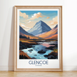Glencoe Modern Travel Poster