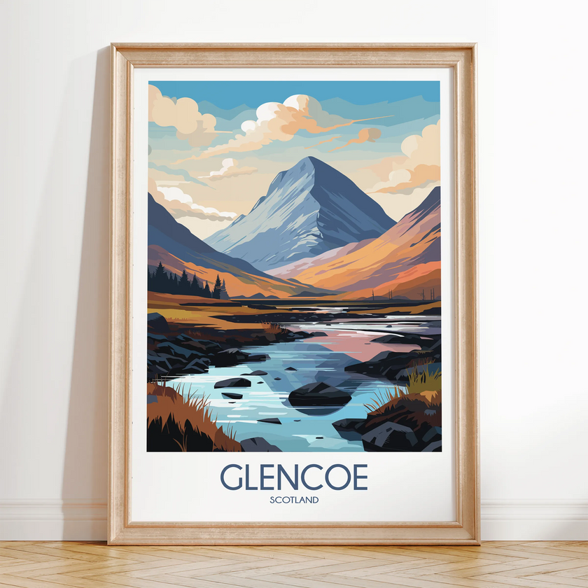 Glencoe Modern Travel Poster