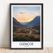 Glencoe Modern Travel Poster