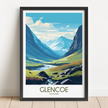 Glencoe Modern Travel Poster