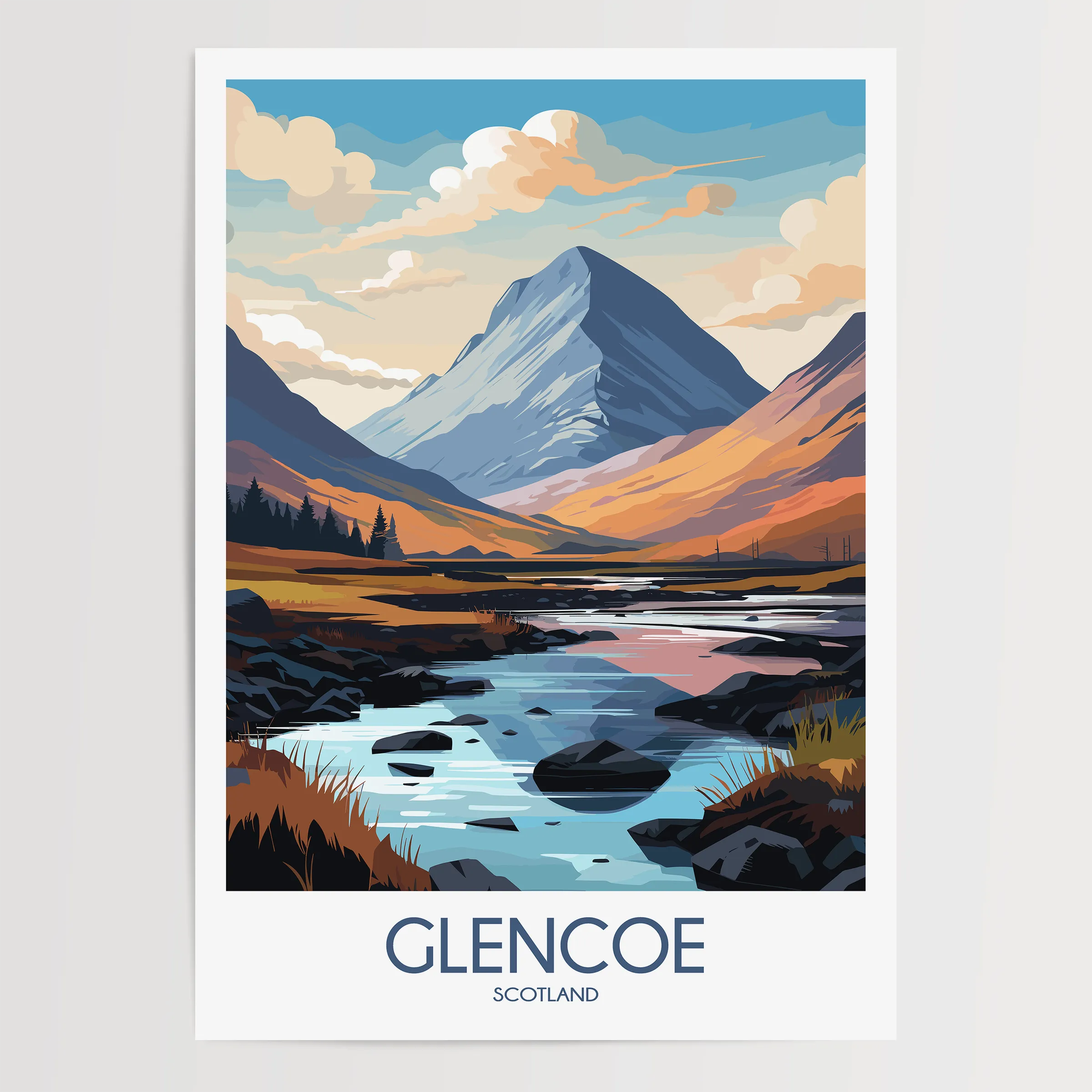 Glencoe Scenic Landscape Art