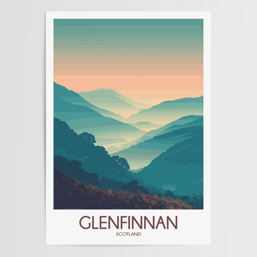 Glenfinnan Modern Travel Poster