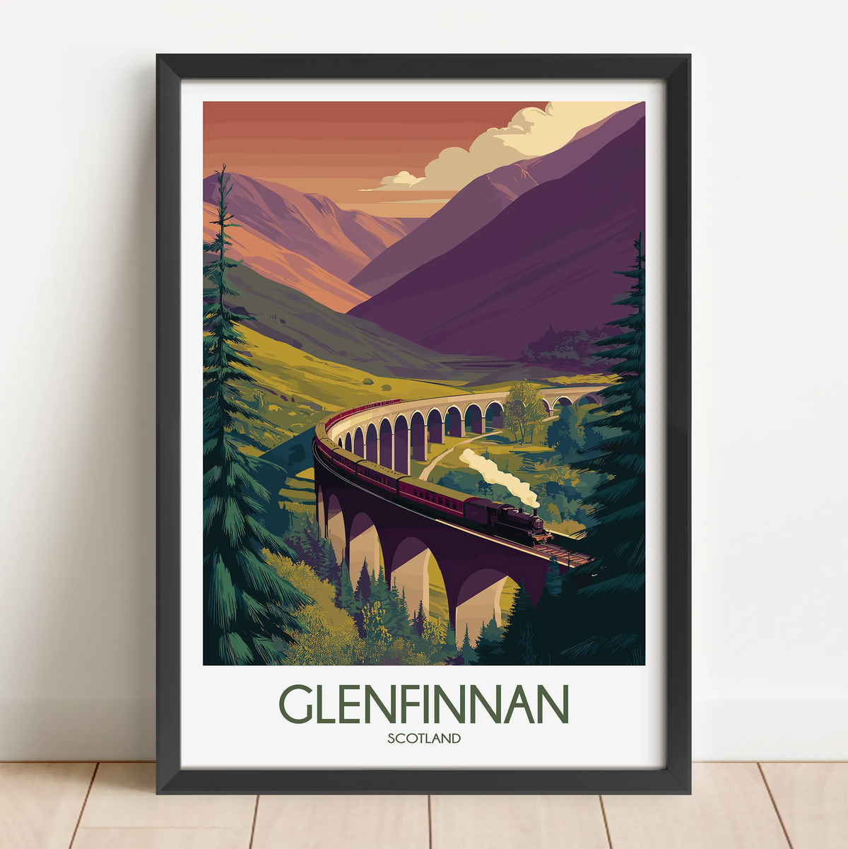 Glenfinnan Modern Travel Poster