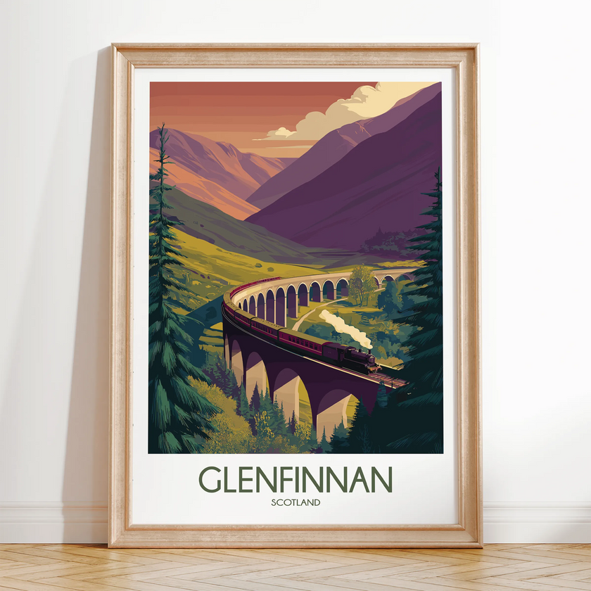 Glenfinnan Scenic Landscape Art