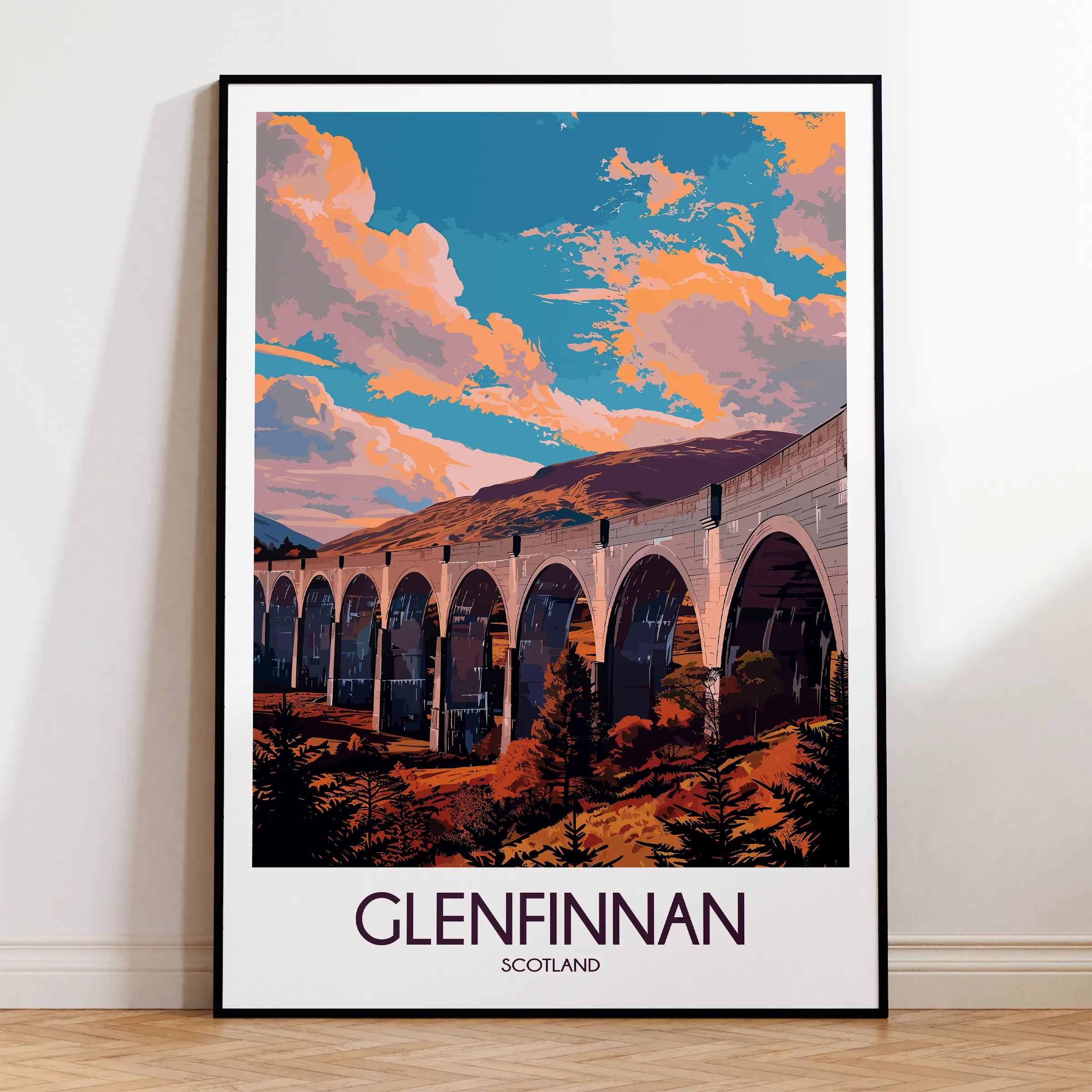 Glenfinnan Scenic Landscape Art