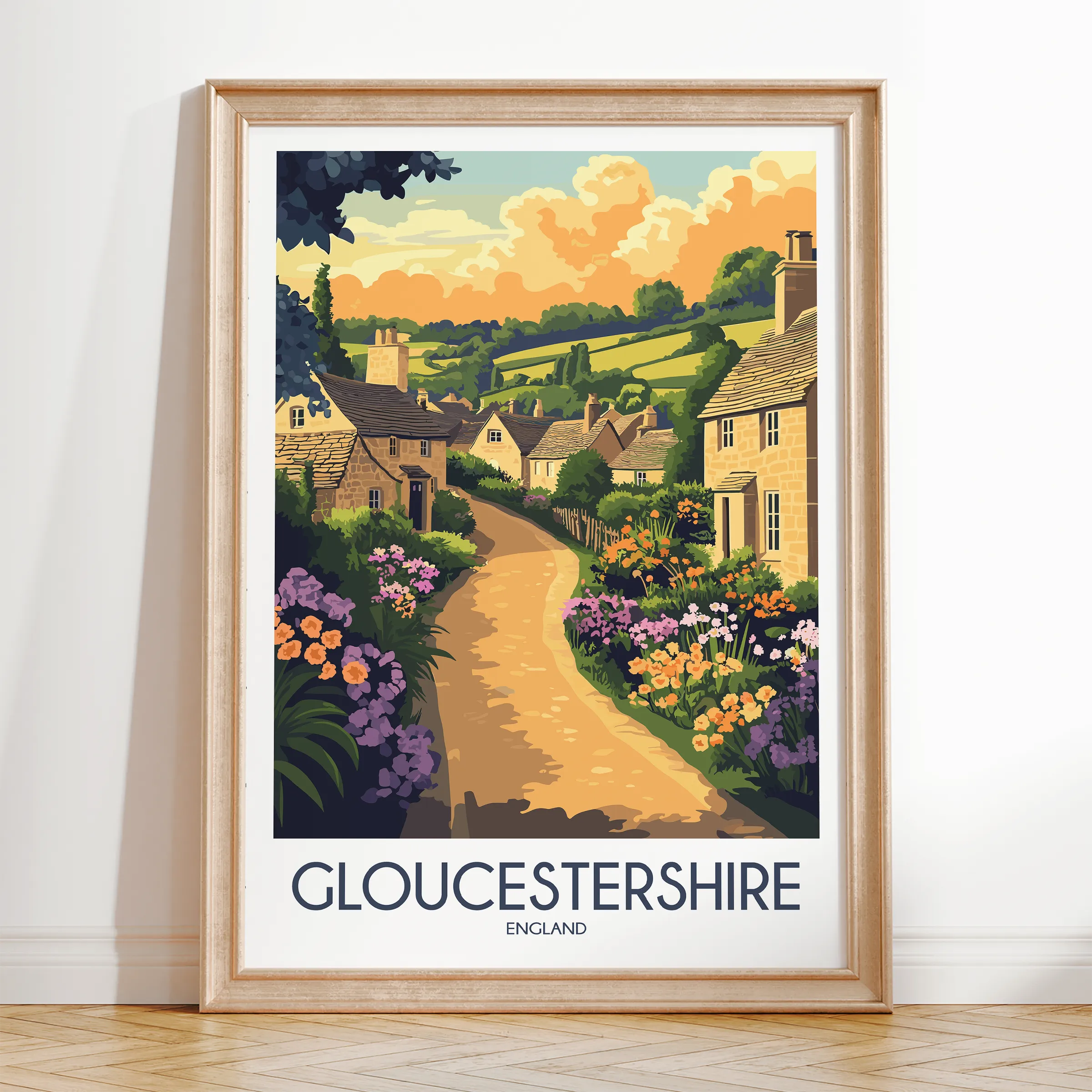 Gloucestershire Destination Art Gift