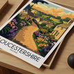 Gloucestershire Modern Travel Poster