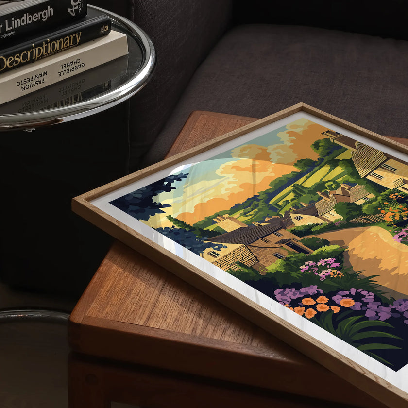 Gloucestershire Retro Travel Illustration