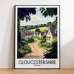 Gloucestershire Souvenir Poster Print