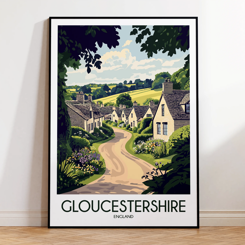 Gloucestershire Souvenir Poster Print
