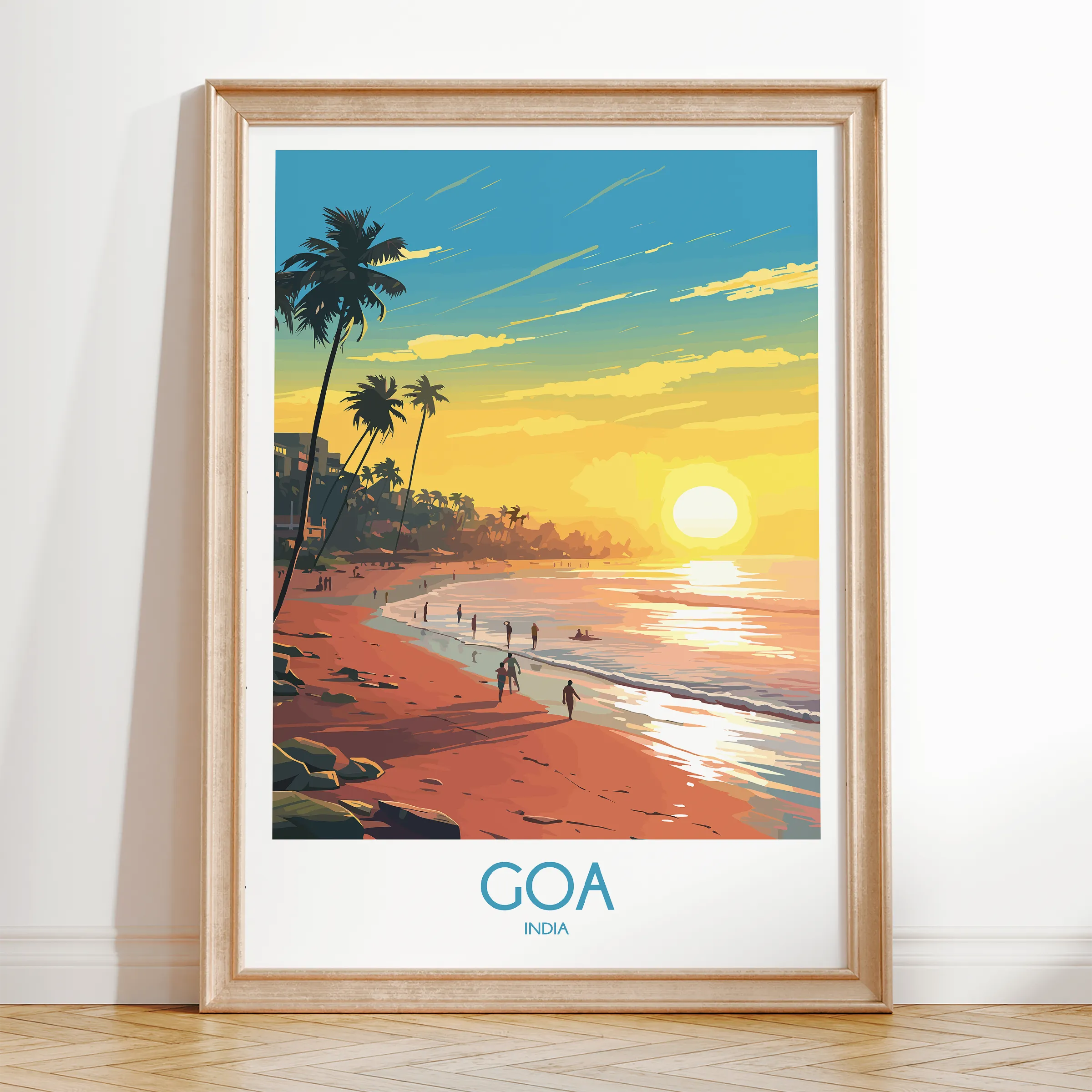 Goa Modern Travel Poster