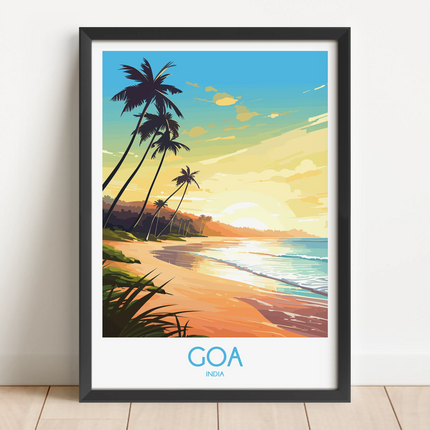 Goa Modern Travel Poster
