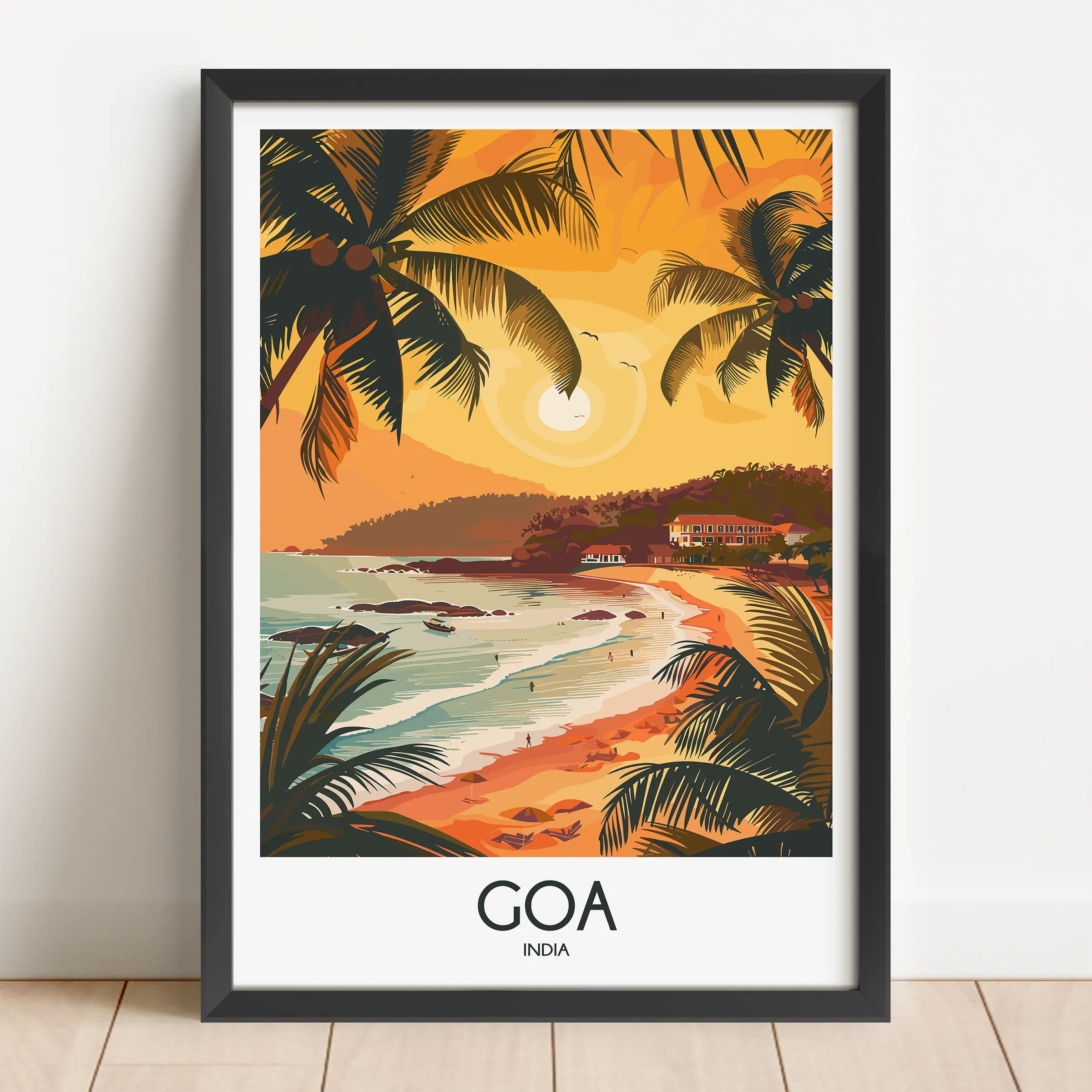 Goa Modern Travel Poster