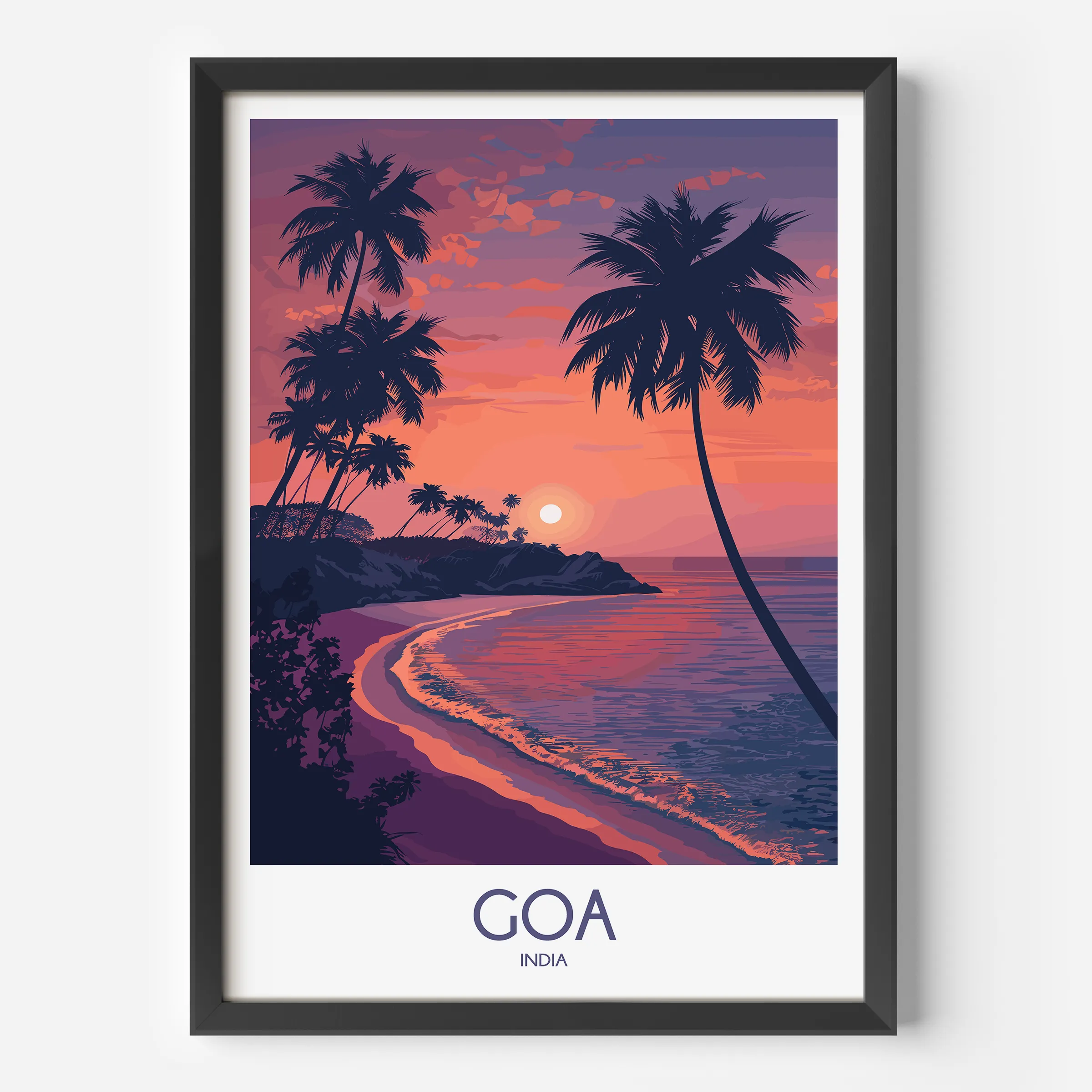 Goa Modern Travel Poster