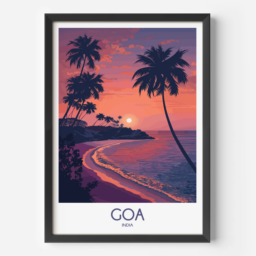 Goa Modern Travel Poster