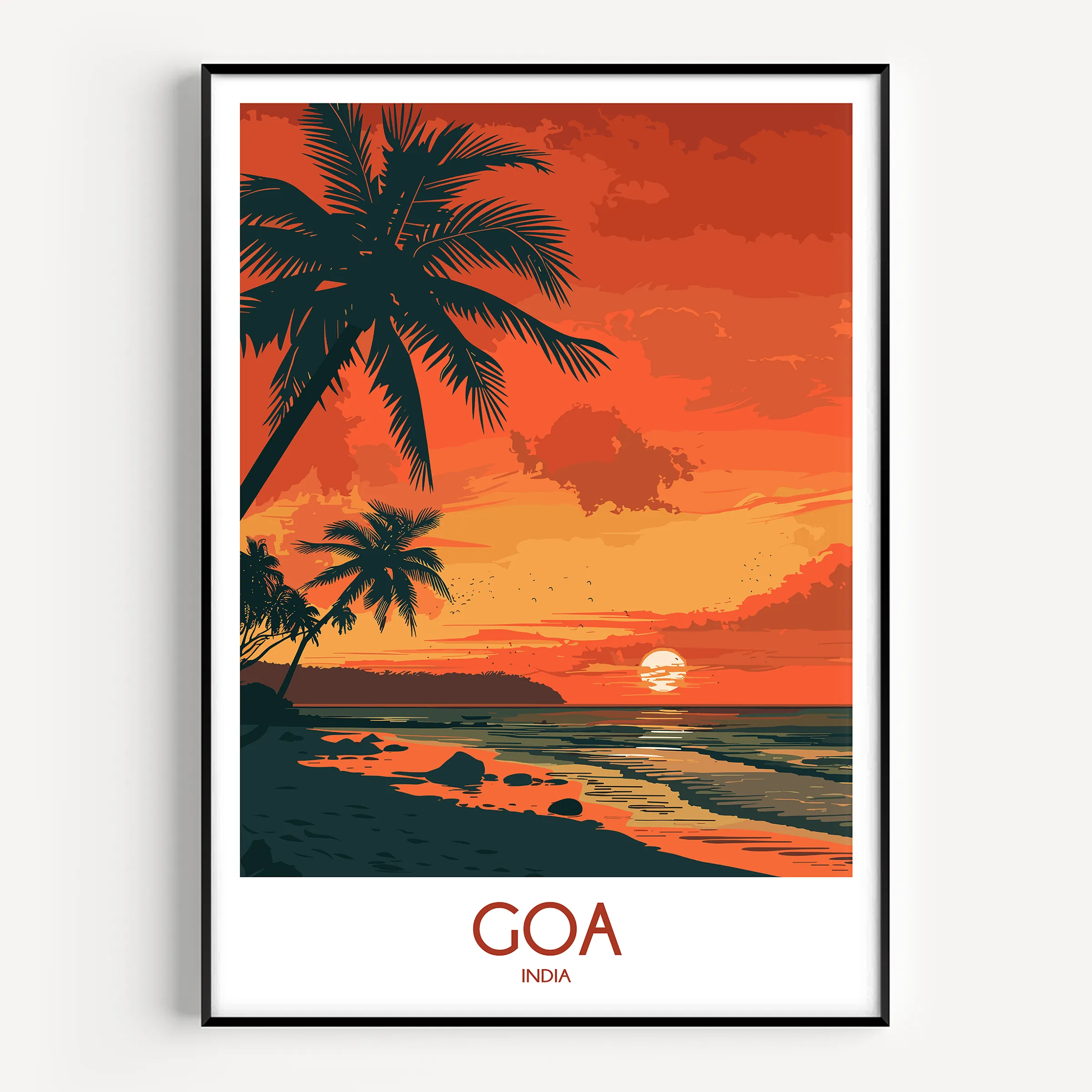Goa Modern Travel Poster