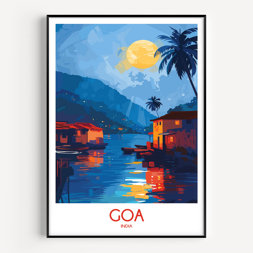 Goa Modern Travel Poster