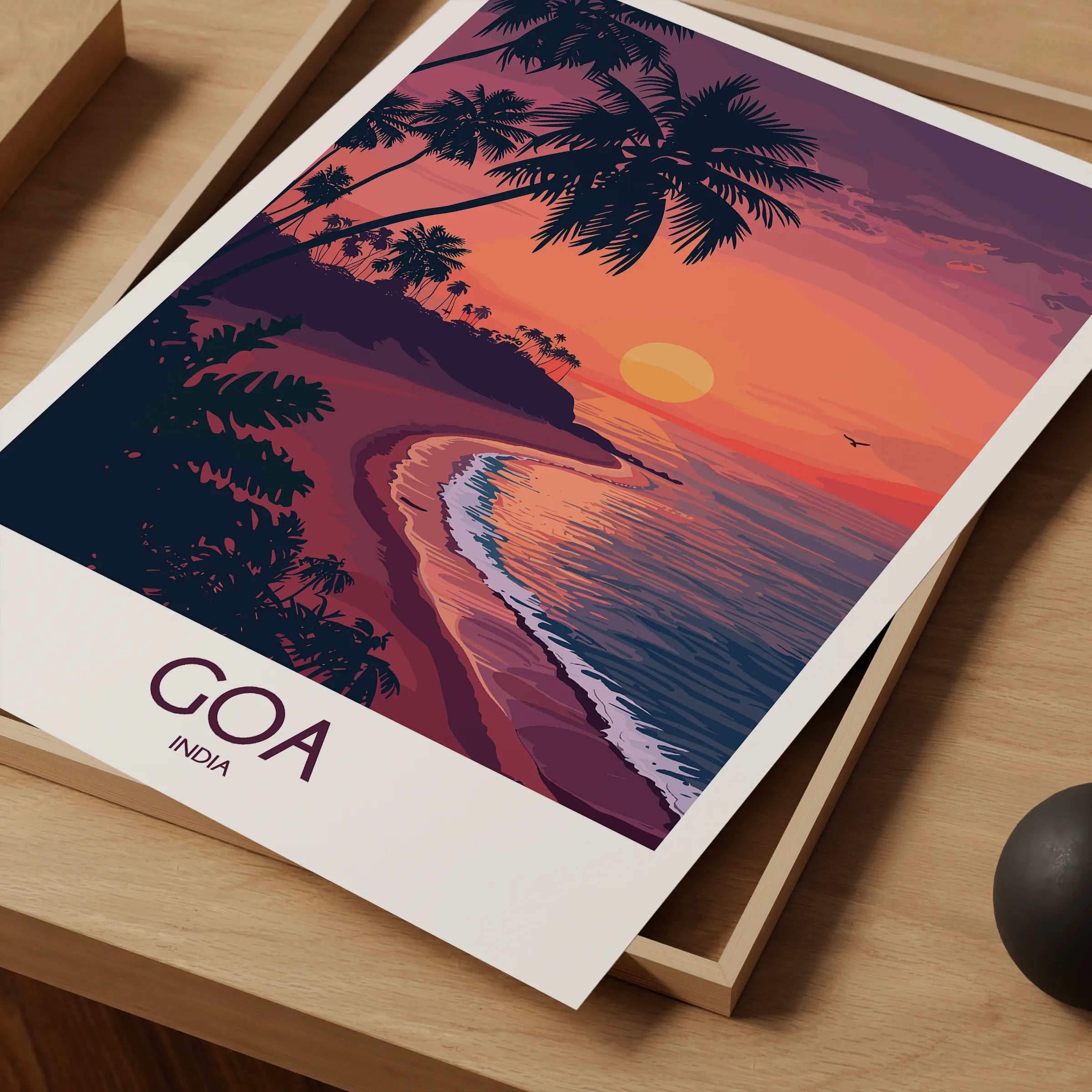 Goa Retro Travel Illustration