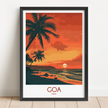 Goa Retro Travel Illustration