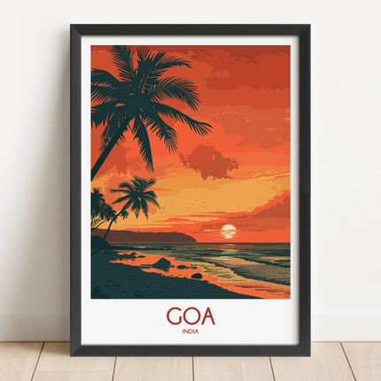 Goa Retro Travel Illustration
