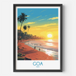 Goa Retro Travel Illustration