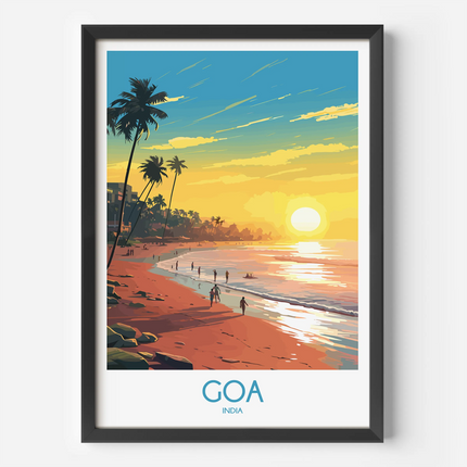Goa Retro Travel Illustration