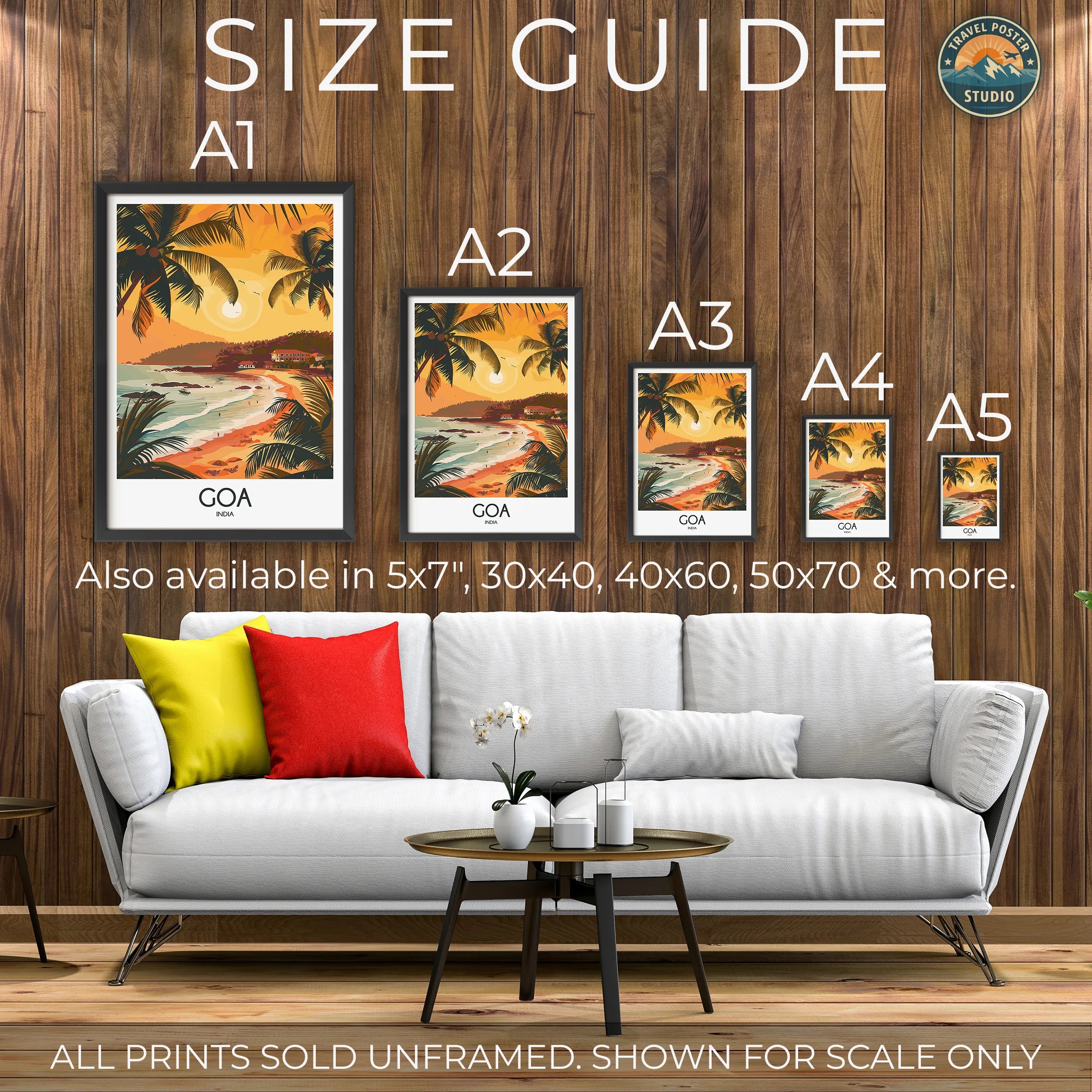 Goa Vintage Style Print