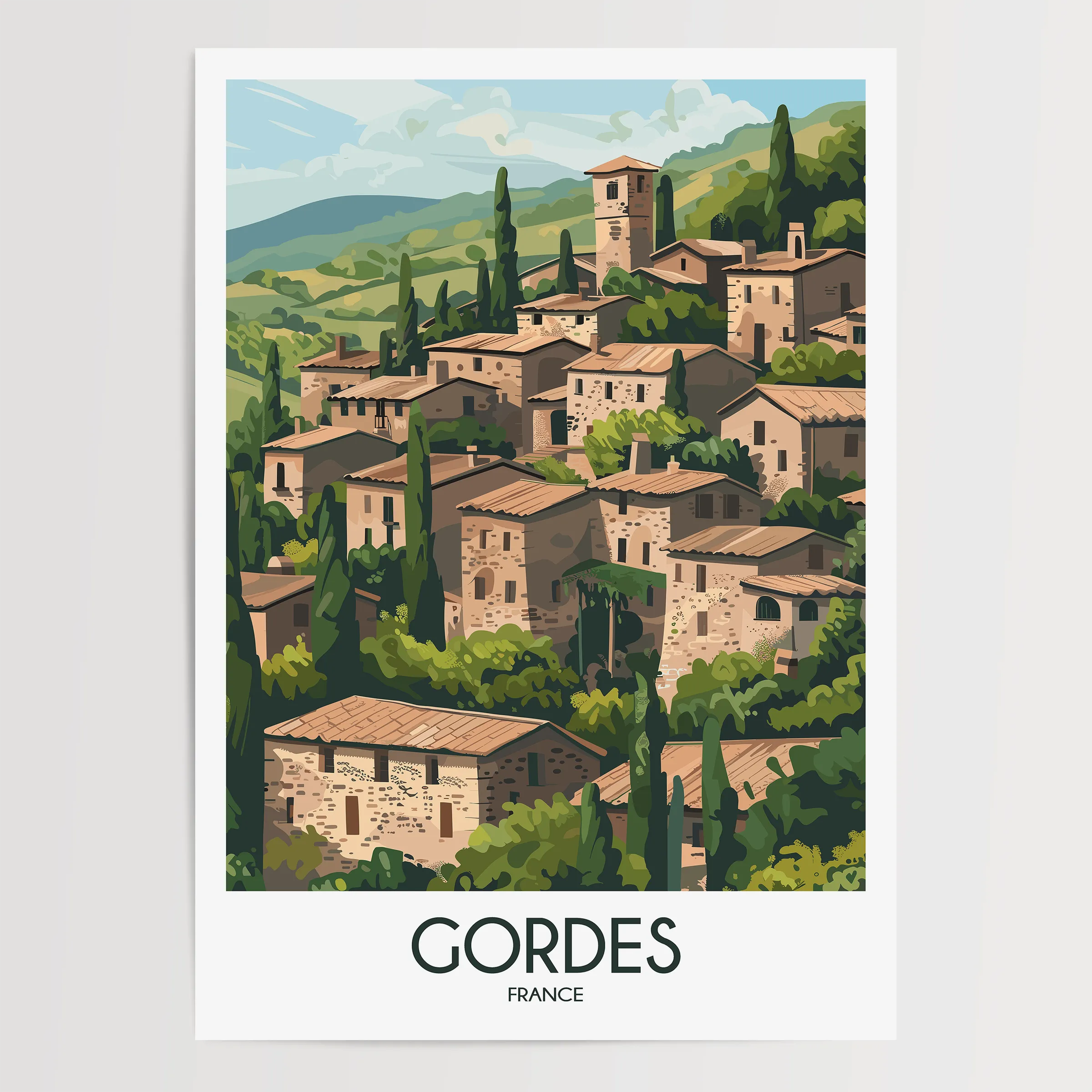 Gordes Destination Art Gift