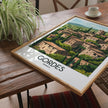 Gordes Retro Travel Illustration
