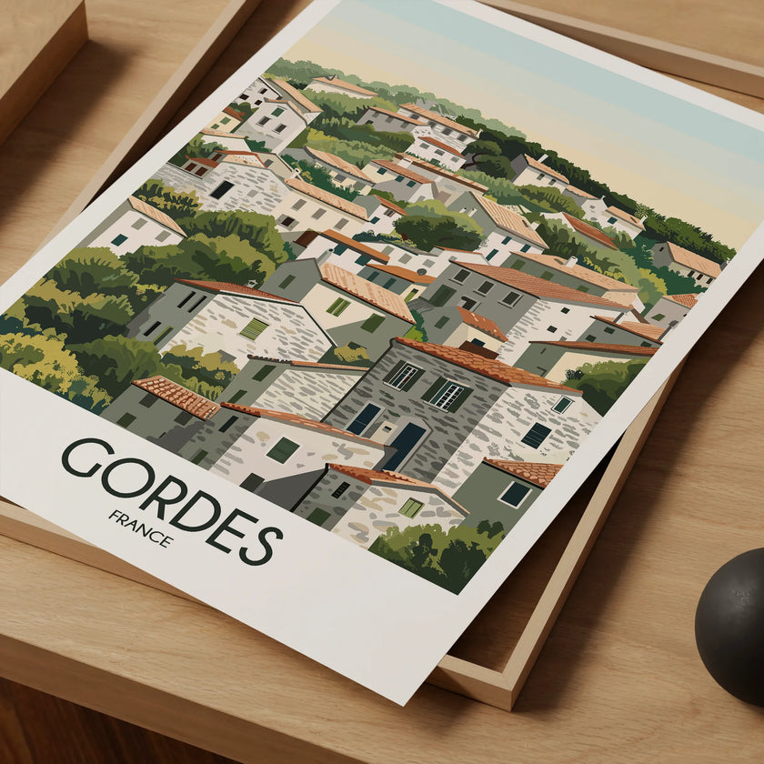 Gordes Scenic Landscape Art