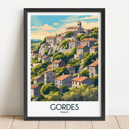 Gordes Scenic Landscape Art