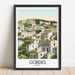 Gordes Vintage Style Print
