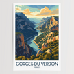 Gorges Du Verdon Scenic Landscape Art