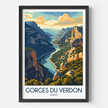 Gorges Du Verdon Souvenir Poster Print