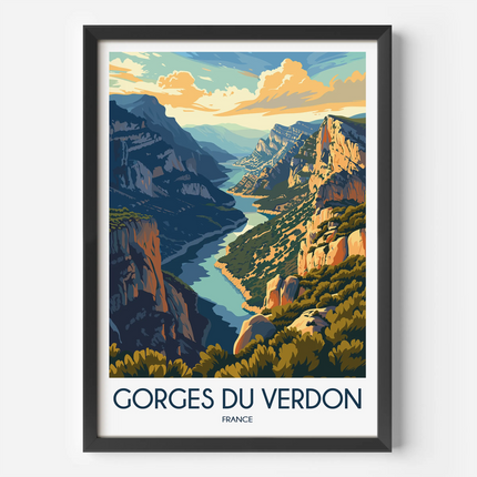 Gorges Du Verdon Souvenir Poster Print