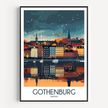 Gothenburg Destination Art Gift