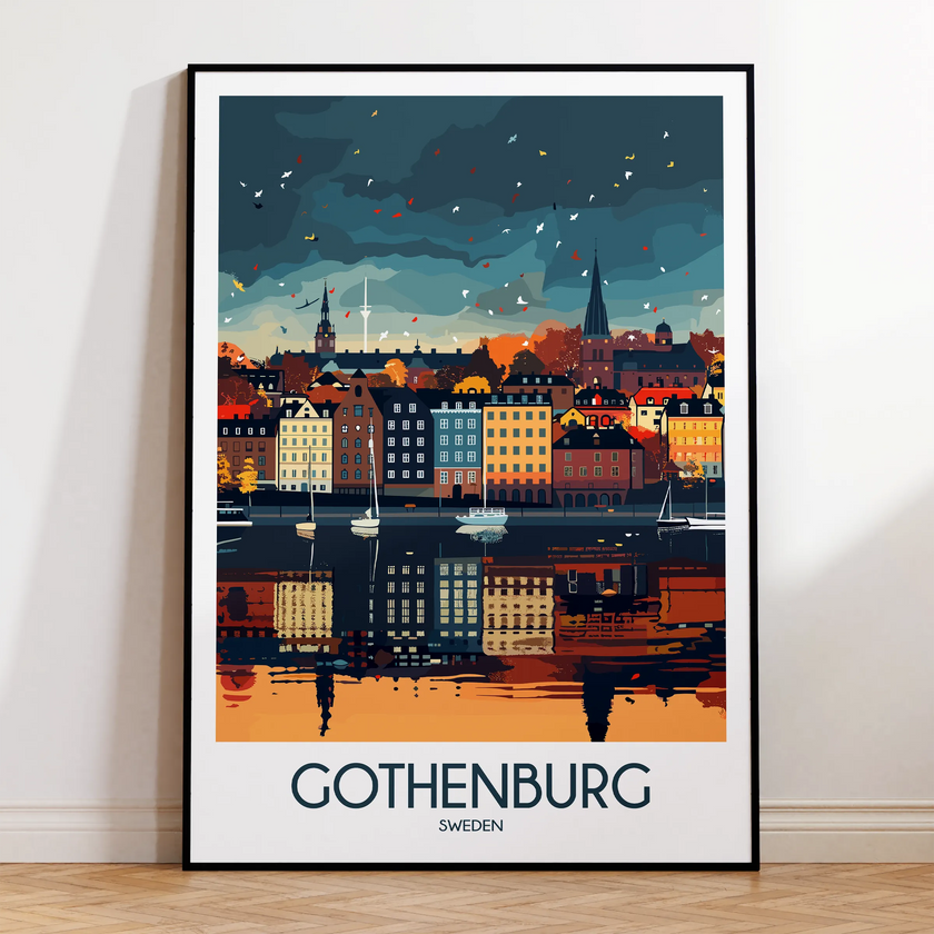 Gothenburg Modern Travel Poster
