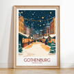 Gothenburg Retro Travel Illustration