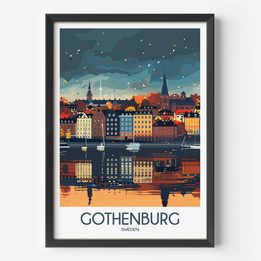 Gothenburg Souvenir Poster Print