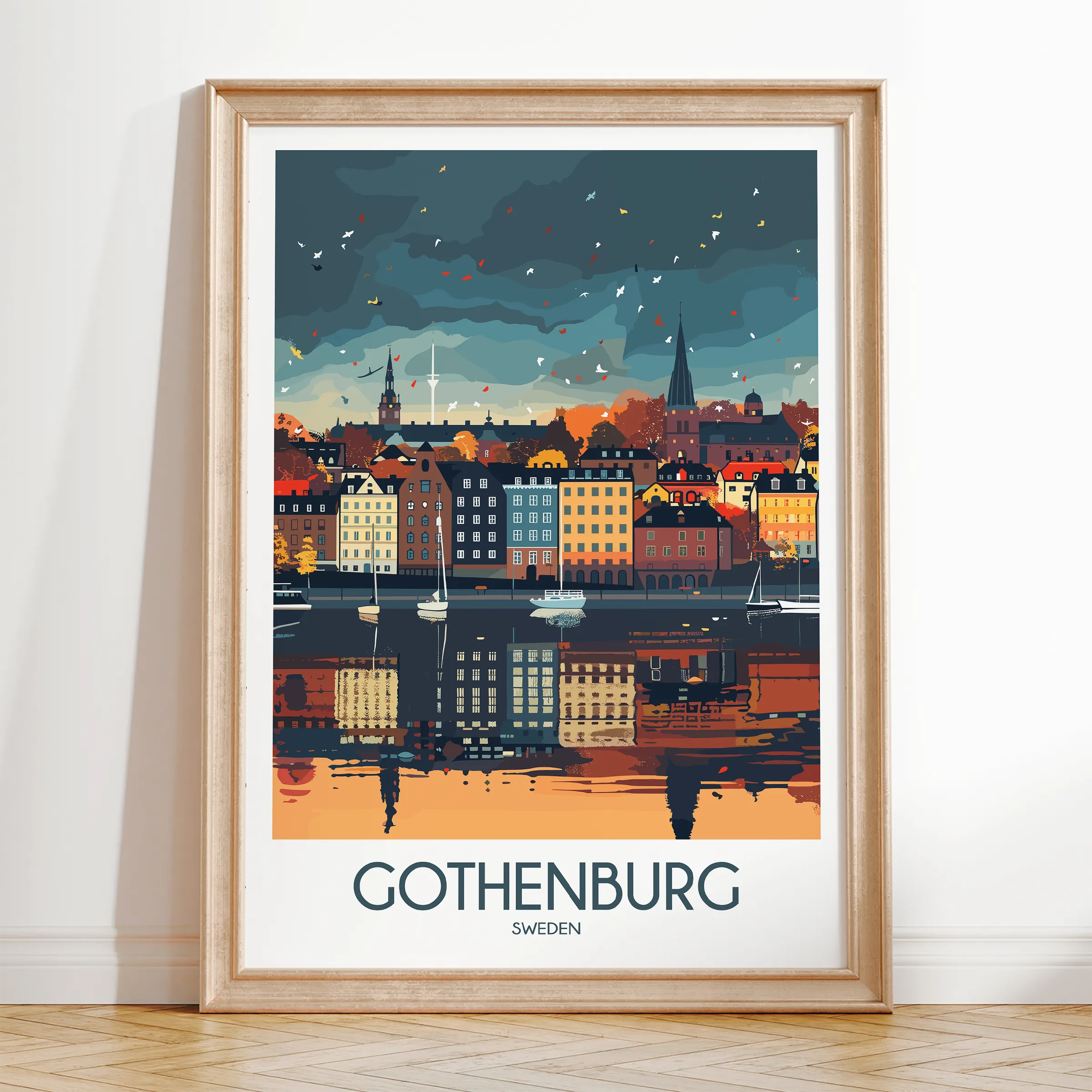 Gothenburg Vintage Style Print