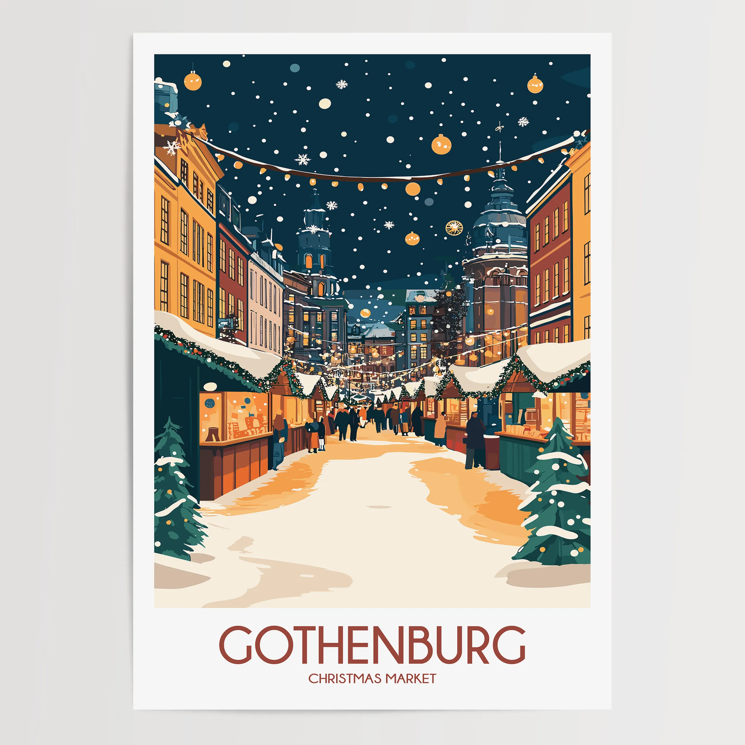 Gothenburg Vintage Style Print