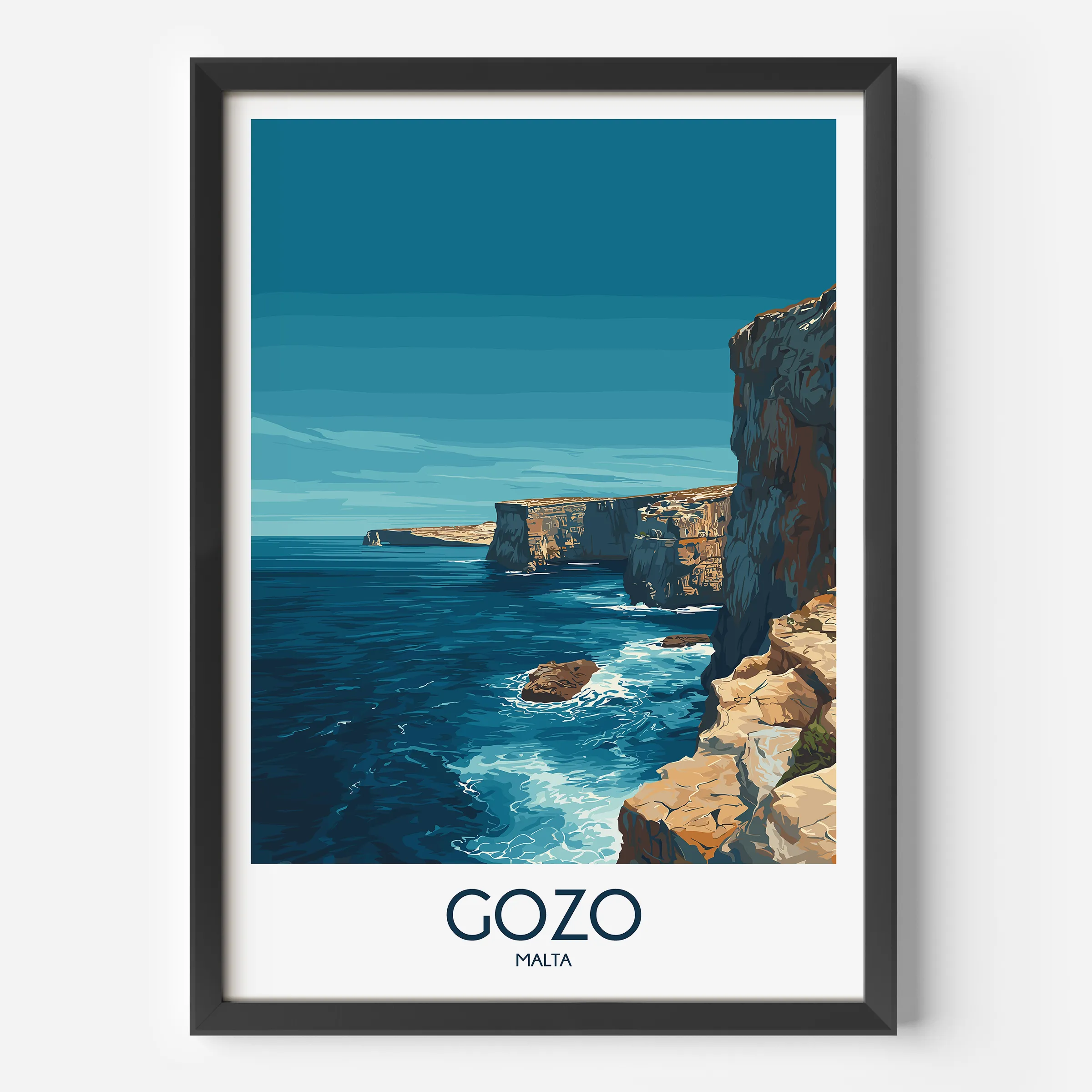 Gozo Scenic Landscape Art