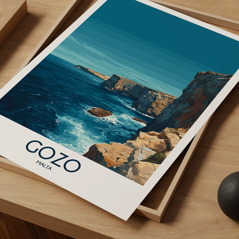 Gozo Vintage Style Print