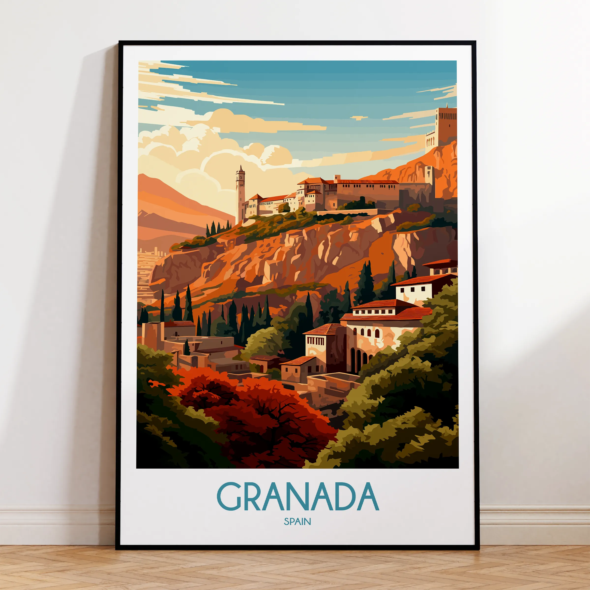 Granada Modern Travel Poster