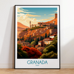 Granada Modern Travel Poster