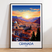 Granada Retro Travel Illustration