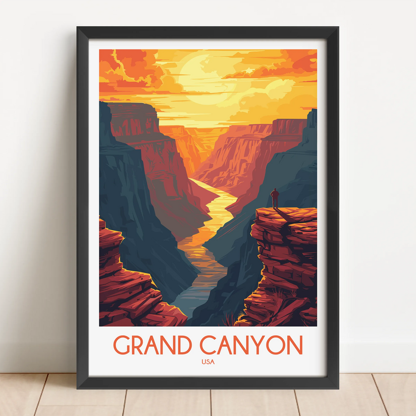 Grand Canyon Modern Travel Poster
