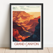 Grand Canyon Retro Travel Illustration