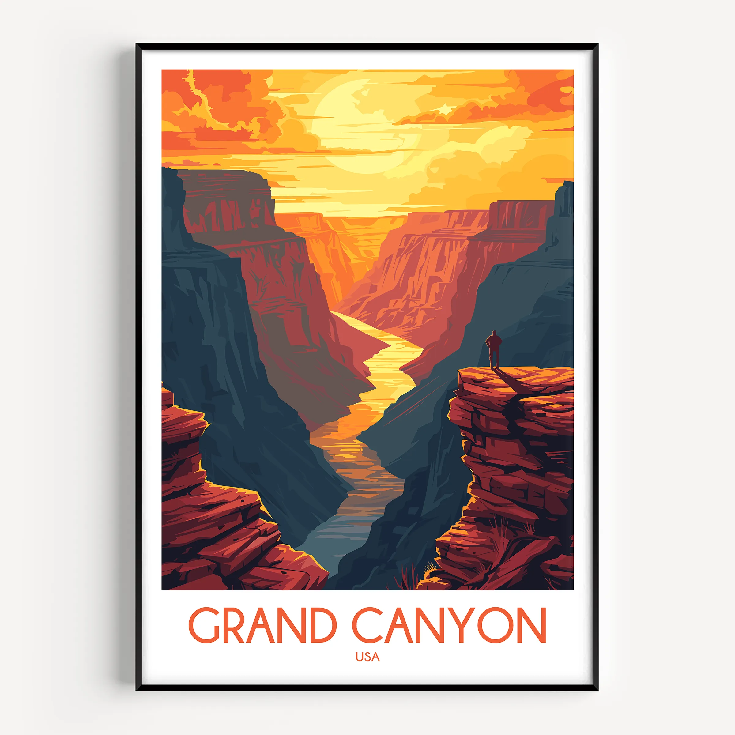 Grand Canyon Scenic Landscape Art