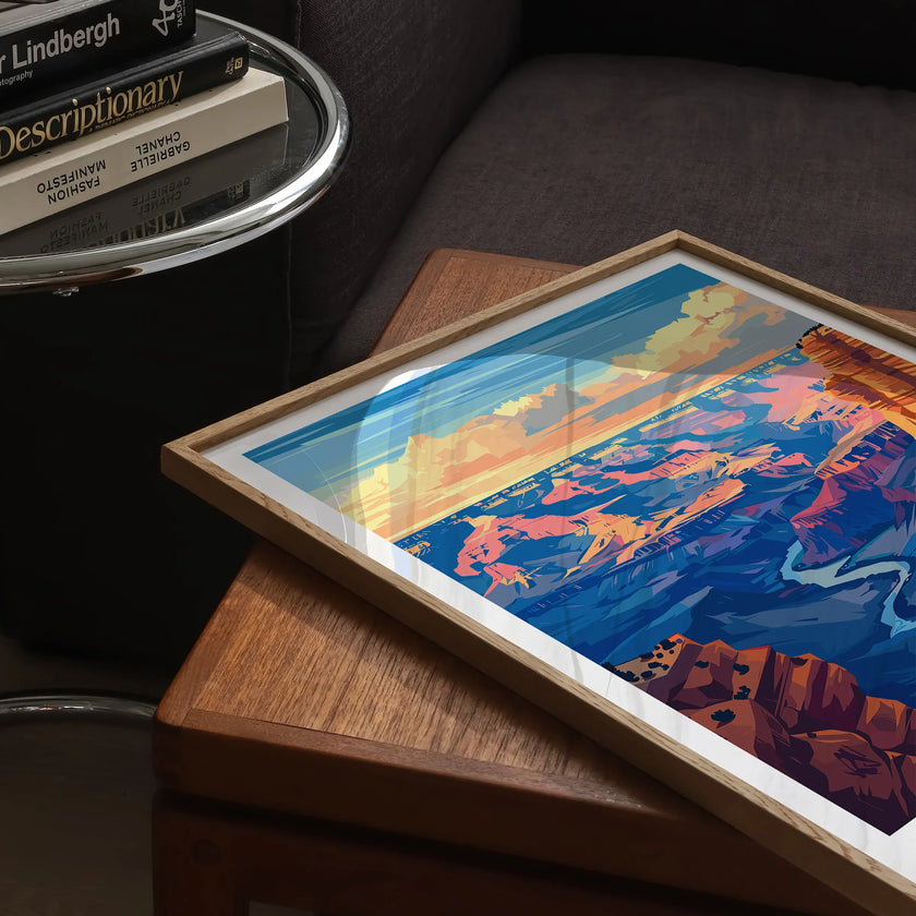 Grand Canyon Vintage Style Print